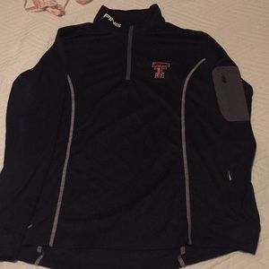 PING TTU quarter zip pullover, NWOT.